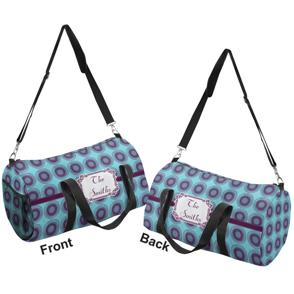 Concentric Circles Duffle bag large front and back sides