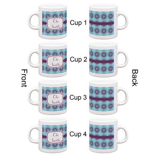 Concentric Circles Espresso Cup Set of 4 - Apvl