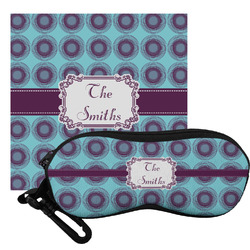Concentric Circles Eyeglass Case & Cloth (Personalized)