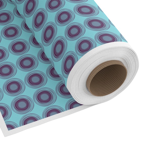Custom Concentric Circles Fabric by the Yard - Spun Polyester Poplin