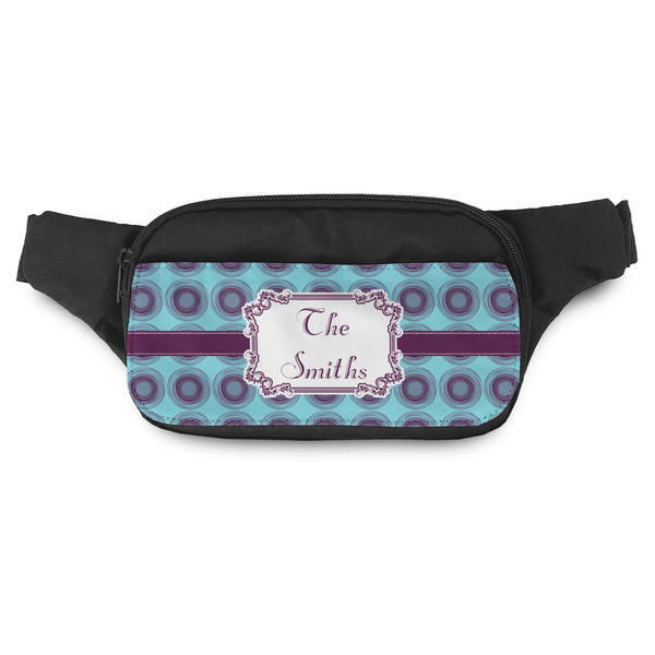 Custom Concentric Circles Fanny Pack - Modern Style (Personalized)
