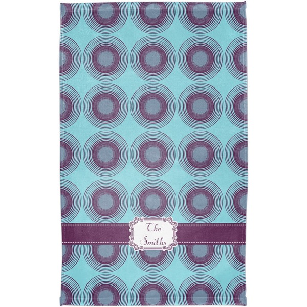 Concentric Circles Finger Tip Towel - Full View