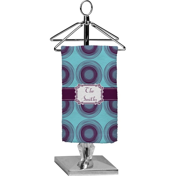 Custom Concentric Circles Finger Tip Towel - Full Print (Personalized)