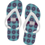 Concentric Circles Flip Flops - XSmall (Personalized)