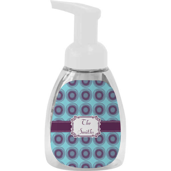 Custom Concentric Circles Foam Soap Bottle - White (Personalized)