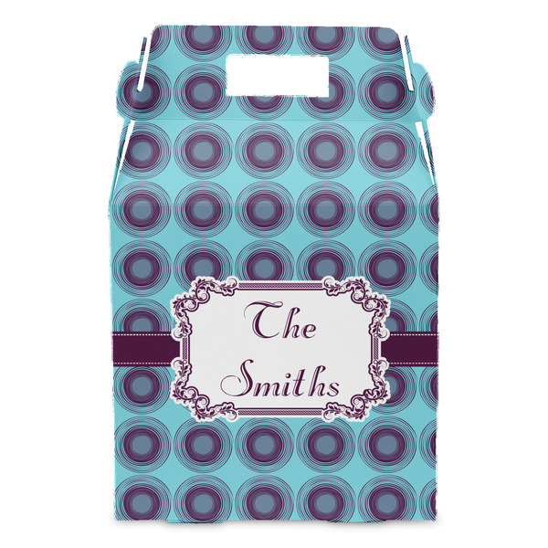 Concentric Circles Gable Favor Box - Front