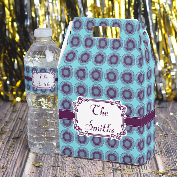 Concentric Circles Gable Favor Box - In Context