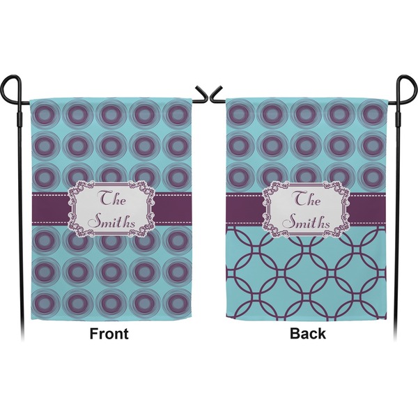 Concentric Circles Garden Flag - Double Sided Front and Back