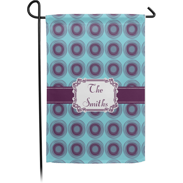 Custom Concentric Circles Garden Flag (Personalized)