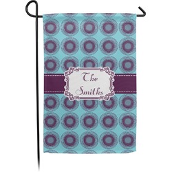 Concentric Circles Small Garden Flag - Double Sided w/ Name or Text
