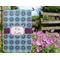 Concentric Circles Garden Flag - Outside In Flowers