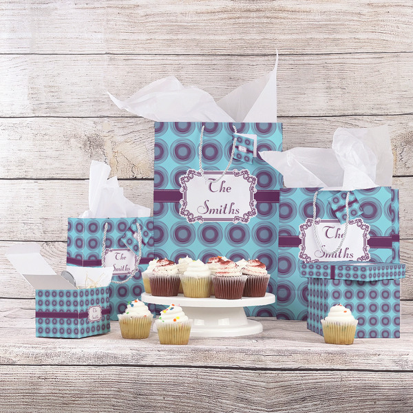 Concentric Circles Gift Bags - In Context