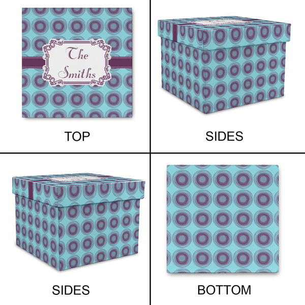 Concentric Circles Gift Boxes with Lid - Canvas Wrapped - XX-Large - Approval