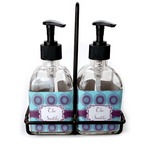 Concentric Circles Glass Soap & Lotion Bottles (Personalized)