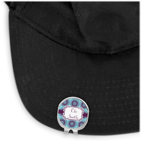 Concentric Circles Golf Ball Marker Hat Clip - Main