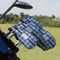 Concentric Circles Golf Club Cover - Set of 9 - On Clubs