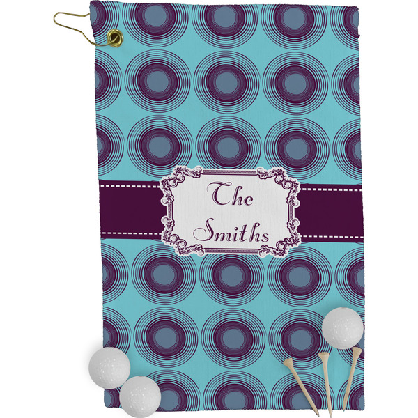 Concentric Circles Golf Towel (Personalized)