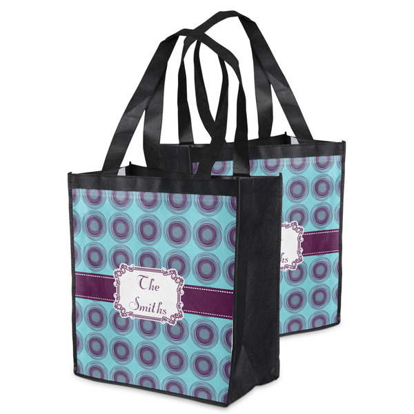 Concentric Circles Grocery Bag - MAIN