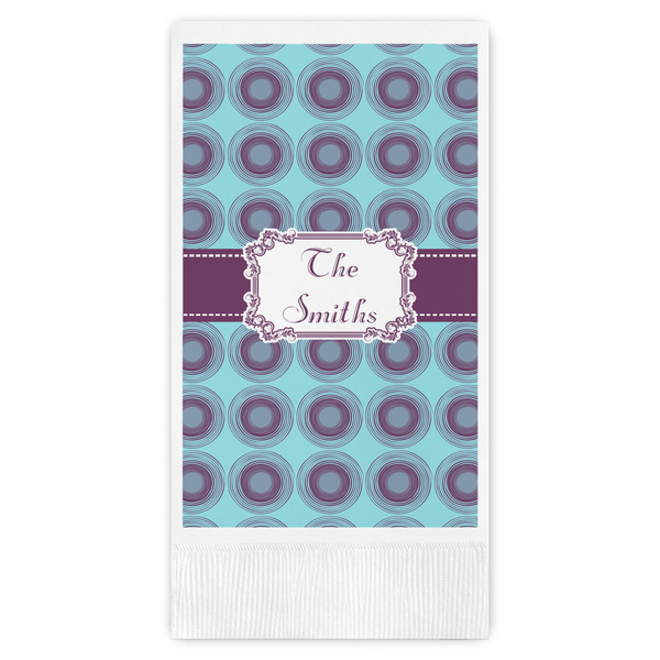 Custom Concentric Circles Guest Towels - Full Color (Personalized)