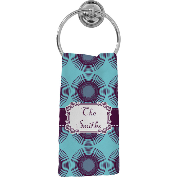Custom Concentric Circles Hand Towel - Full Print (Personalized)