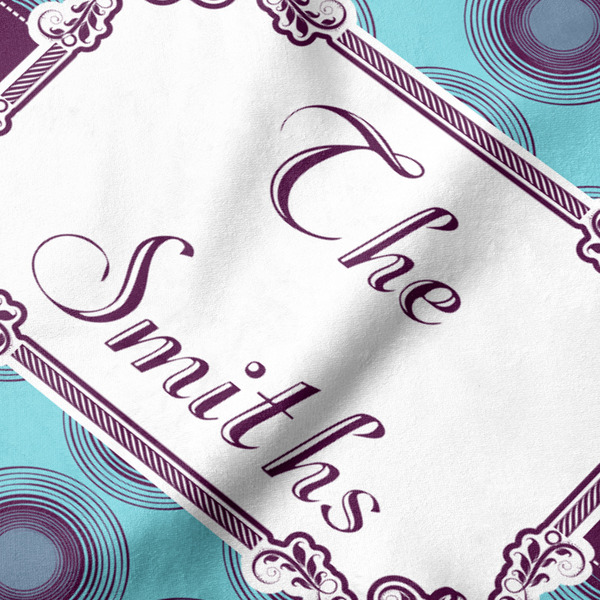 Concentric Circles Hooded Baby Towel- Detail Close Up