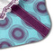 Concentric Circles Hooded Baby Towel- Detail Corner