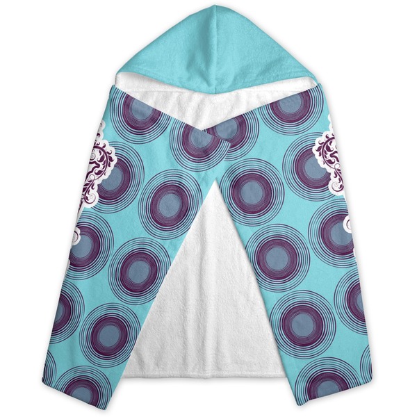 Concentric Circles Hooded Towel - Folded