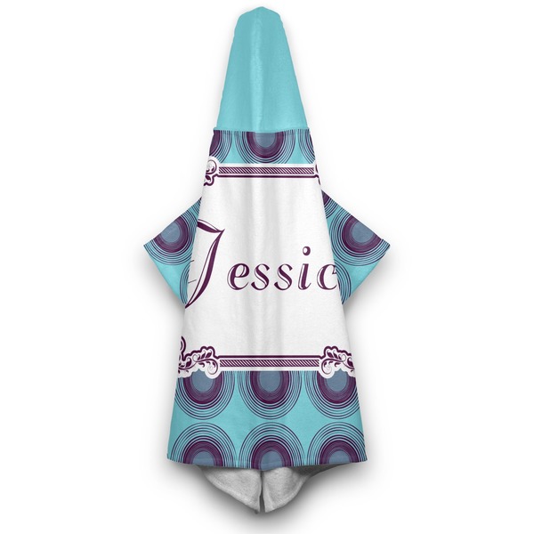 Concentric Circles Hooded Towel - Hanging