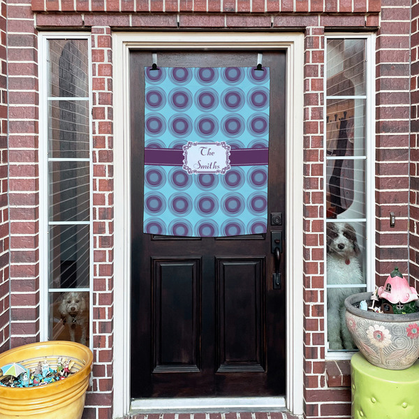 Concentric Circles House Flags - Double Sided - (Over the door) LIFESTYLE