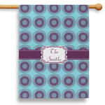 Concentric Circles 28" House Flag - Single Sided (Personalized)