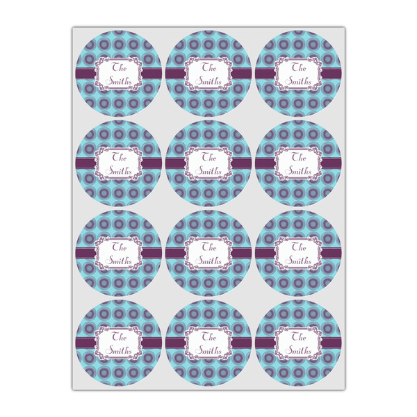 Concentric Circles Icing Circle - Small - Set of 12