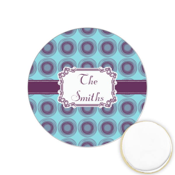 Custom Concentric Circles Printed Cookie Topper - 1.25" (Personalized)