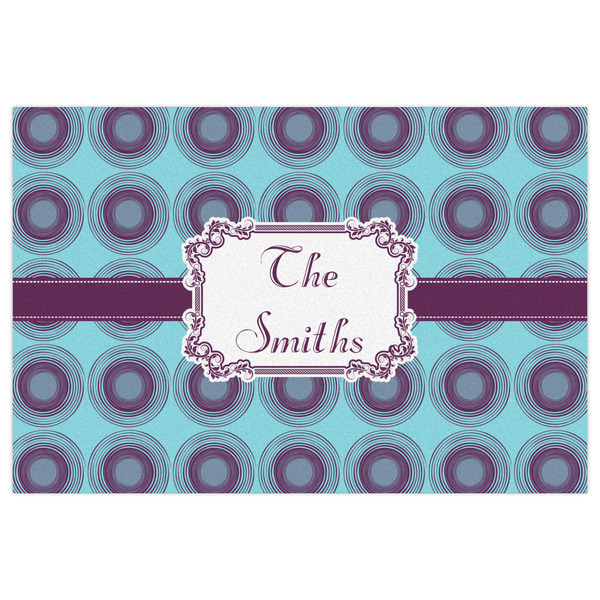 Concentric Circles Indoor / Outdoor Rug - 2'x3' - Front Flat