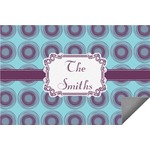 Concentric Circles Indoor / Outdoor Rug - 6'x8' w/ Name or Text