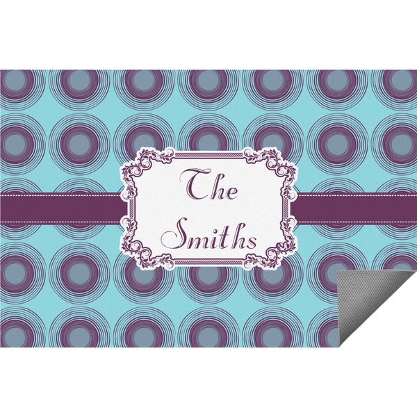 Custom Concentric Circles Indoor / Outdoor Rug (Personalized)