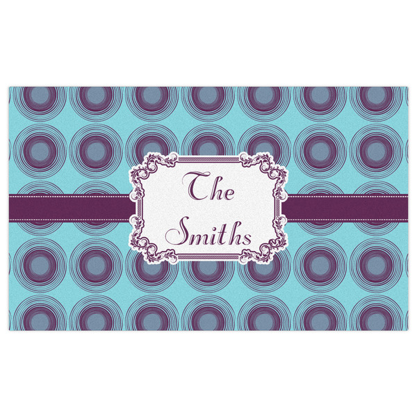 Concentric Circles Indoor / Outdoor Rug - 3'x5' - Front Flat