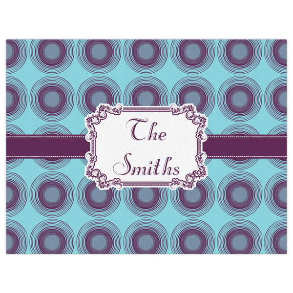 Concentric Circles Indoor / Outdoor Rug - 6'x8' - Front Flat