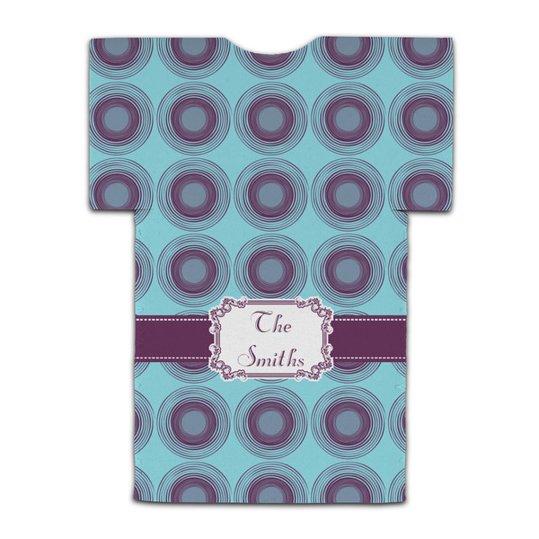 Concentric Circles Jersey Bottle Cooler - BACK (flat)