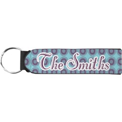 Concentric Circles Neoprene Keychain Fob (Personalized)