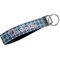 Concentric Circles Webbing Keychain FOB with Metal
