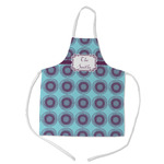 Concentric Circles Kid's Apron w/ Name or Text