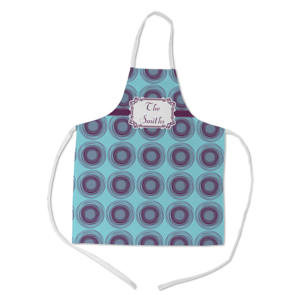 Custom Concentric Circles Kid's Apron w/ Name or Text