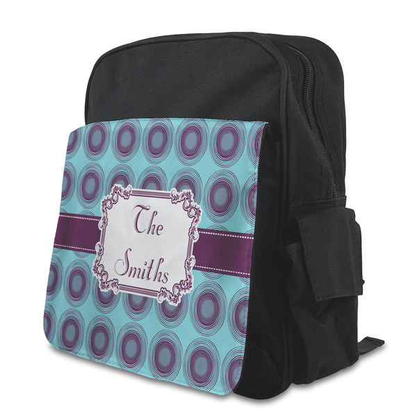 Custom Concentric Circles Preschool Backpack (Personalized)