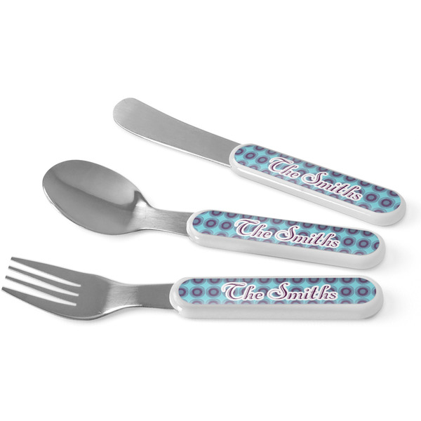 Custom Concentric Circles Kid's Flatware (Personalized)