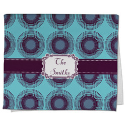 Concentric Circles Kitchen Towel - Poly Cotton w/ Name or Text
