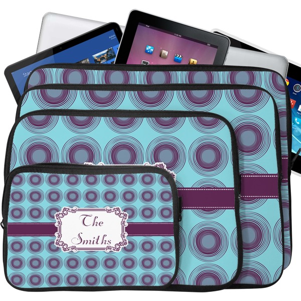Concentric Circles Laptop Case Sizes