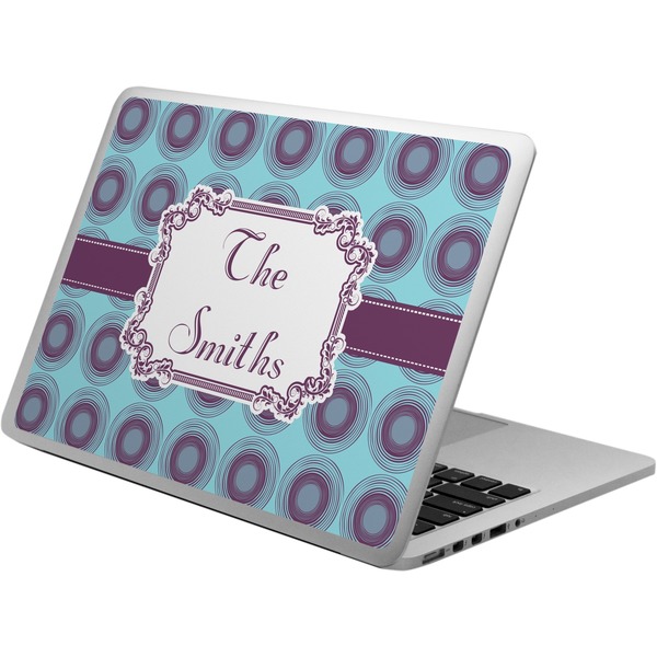 Custom Concentric Circles Laptop Skin - Custom Sized (Personalized)