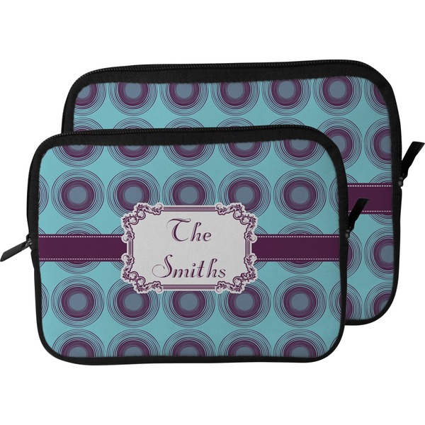 Concentric Circles Laptop Sleeve (Size Comparison)