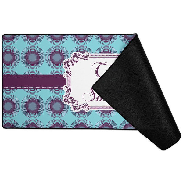 Concentric Circles Large Gaming Mats - FRONT W/ FOLD
