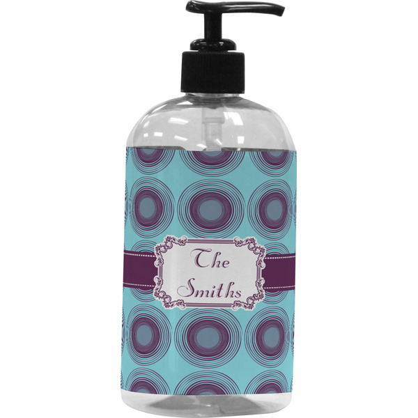 Custom Concentric Circles Plastic Soap / Lotion Dispenser (Personalized)